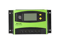 60A PWM Controlador de Carga Solar Regulador Solar 12V/24/48V display LCD automático